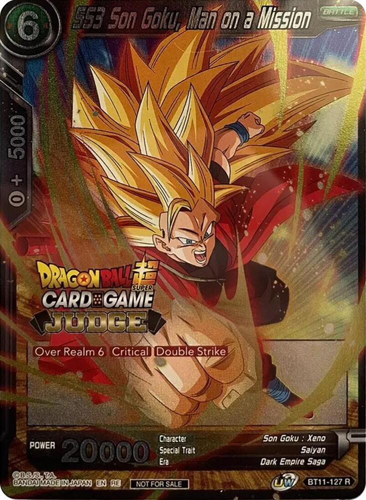 SS3 Son Goku, Man on a Mission (Judge Pack Vol.12) BT11-127 card from Tournament Promotion Cards