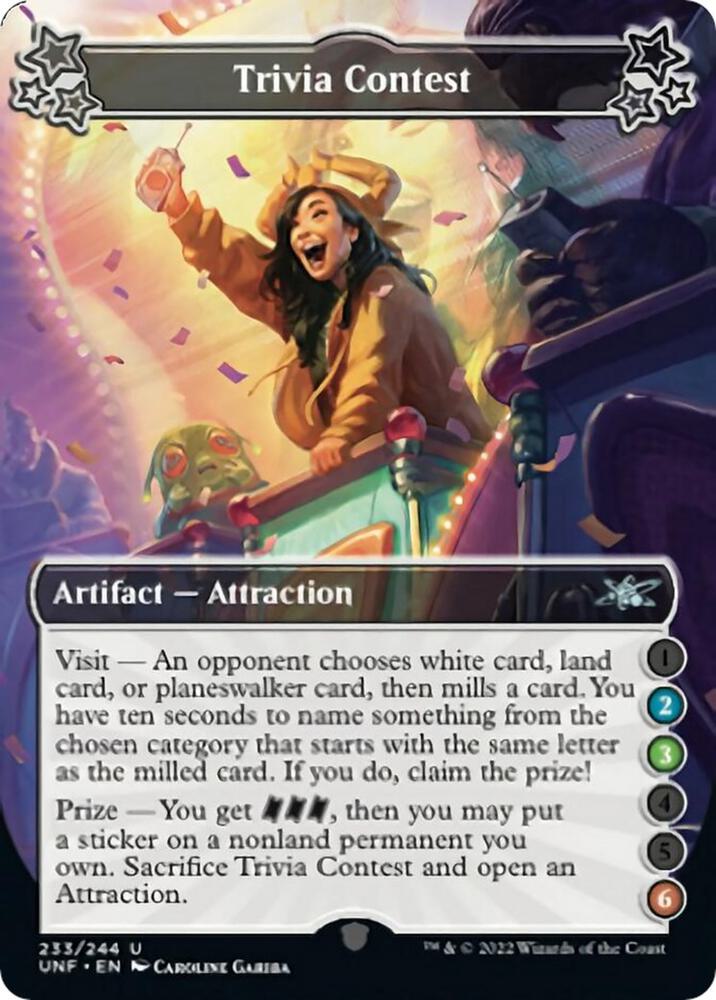Trivia Contest (2-3-6) 233 card from Unfinity