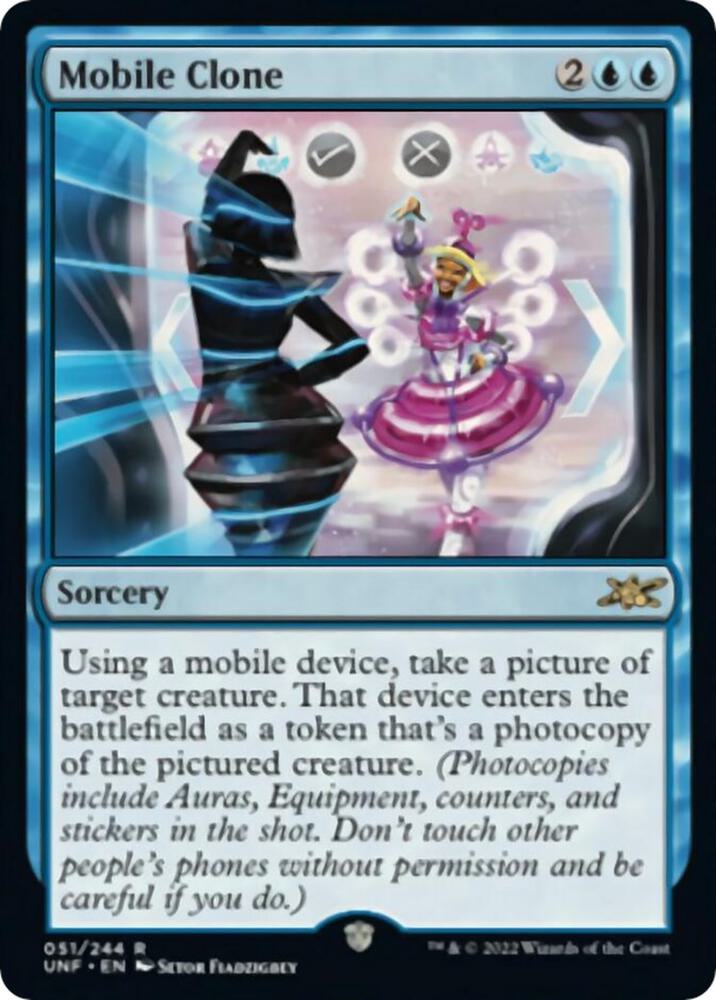 Mobile Clone 51 card from Unfinity