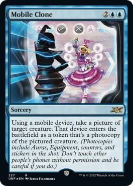 Mobile Clone (Galaxy Foil) 337 card from Unfinity