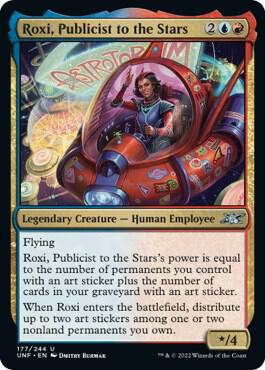 Roxi, Publicist to the Stars 177 card from Unfinity