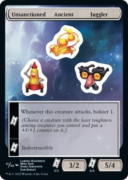 Unsanctioned Ancient Juggler 13 card from Unfinity