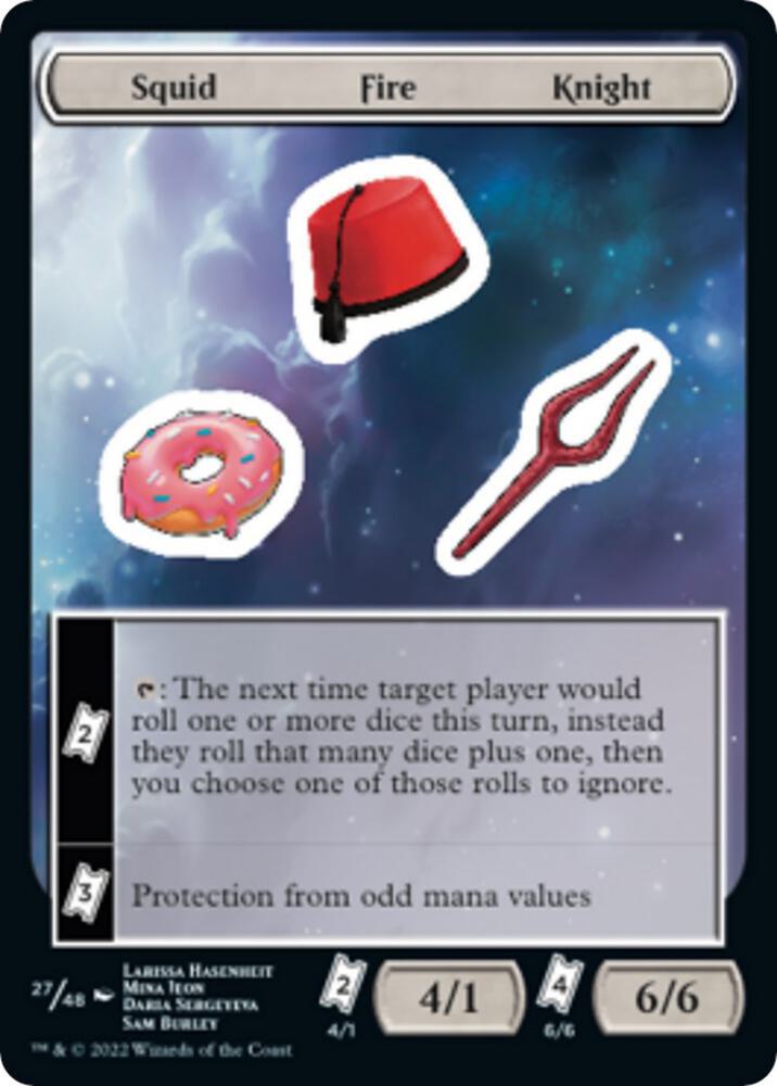 Squid Fire Knight 27 card from Unfinity