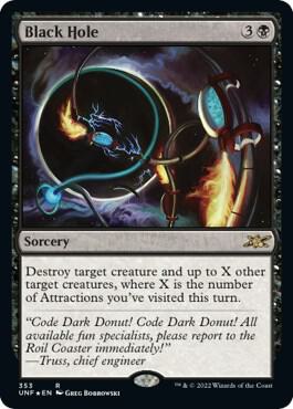 Black Hole (Galaxy Foil) 353 card from Unfinity
