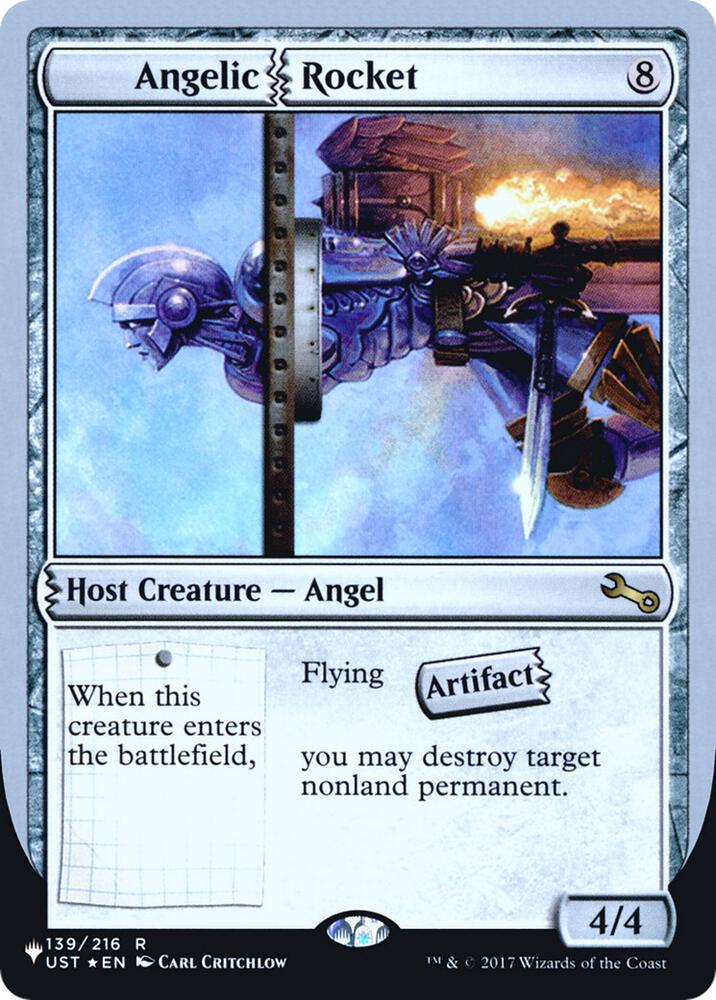 Angelic Rocket 139/216 card from The List Reprints