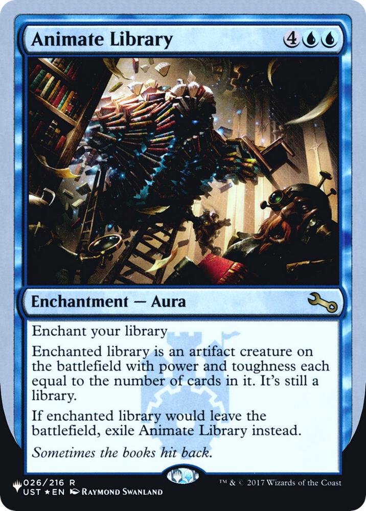 Animate Library 026/216 card from The List Reprints