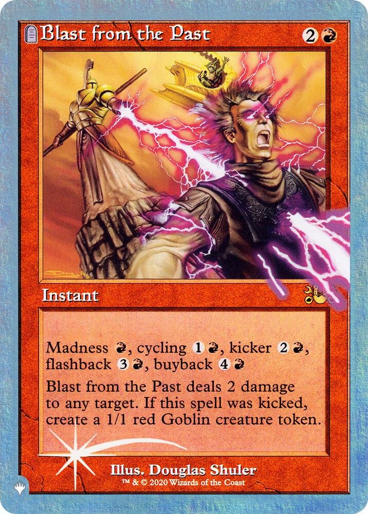 Blast from the Past card from The List Reprints