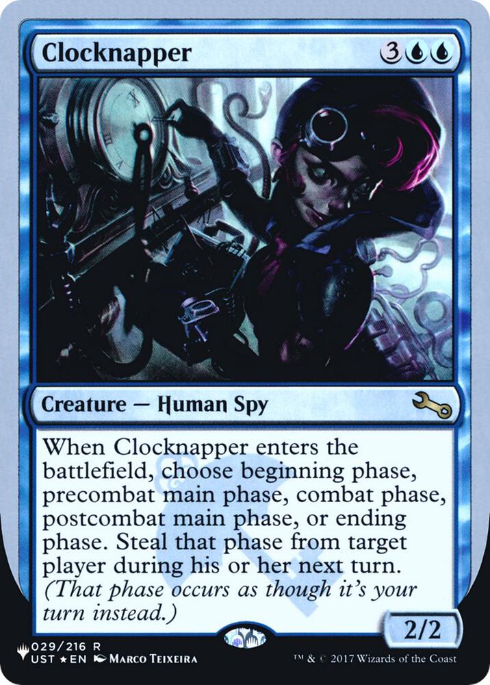 Clocknapper 029/216 card from The List Reprints
