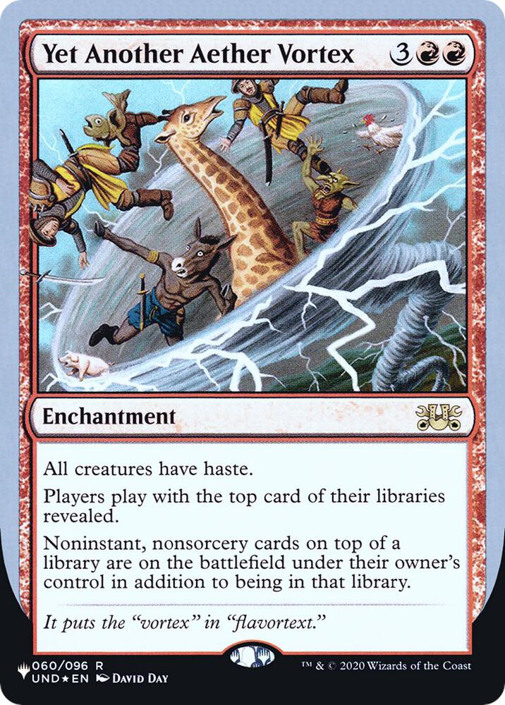 Yet Another Aether Vortex 060/096 card from The List Reprints