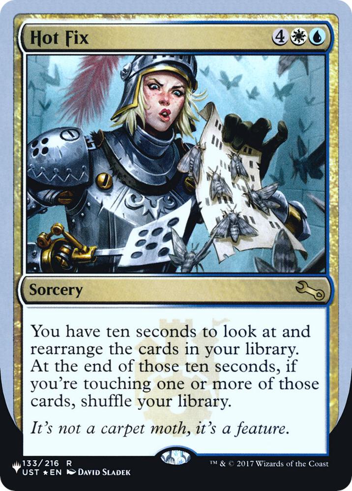 Hot Fix 133/216 card from The List Reprints