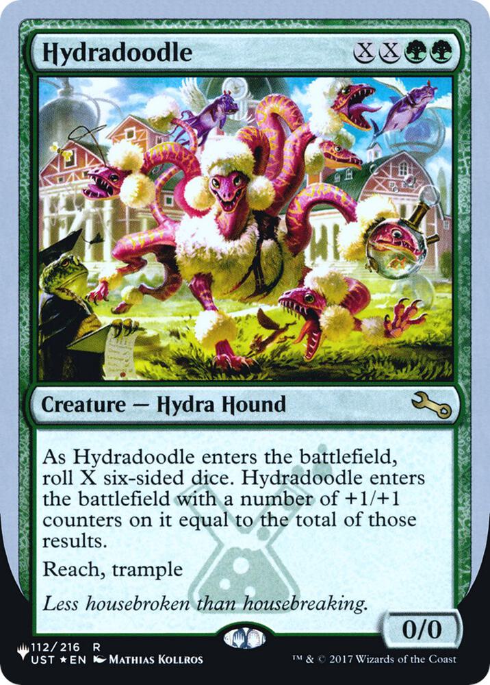 Hydradoodle 112/216 card from The List Reprints