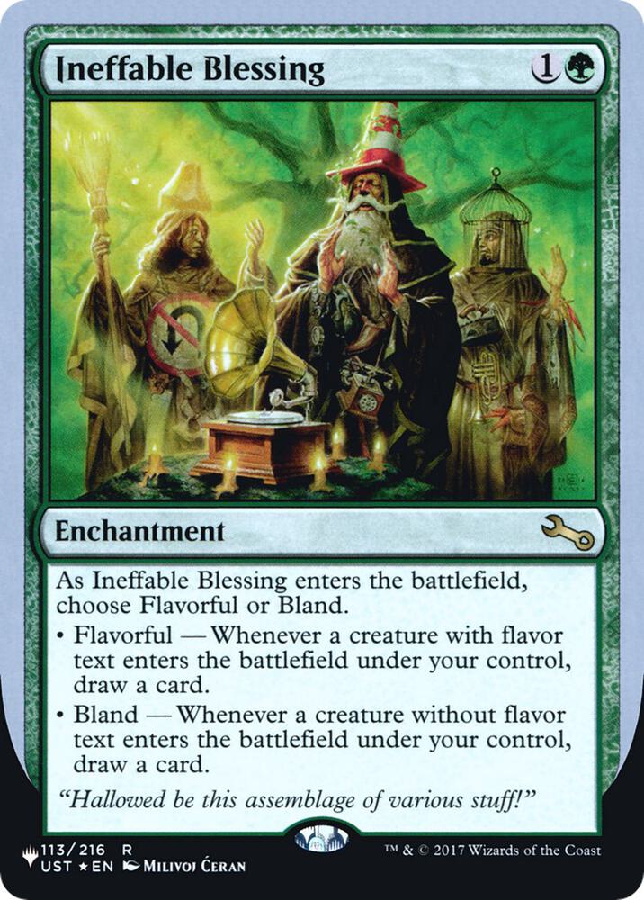 Ineffable Blessing (A) 113/216 card from The List Reprints