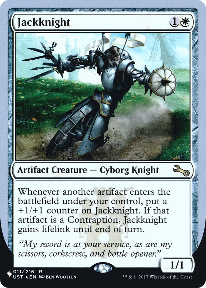 Jackknight 011/216 card from The List Reprints