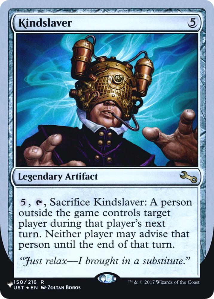 Kindslaver 150/216 card from The List Reprints
