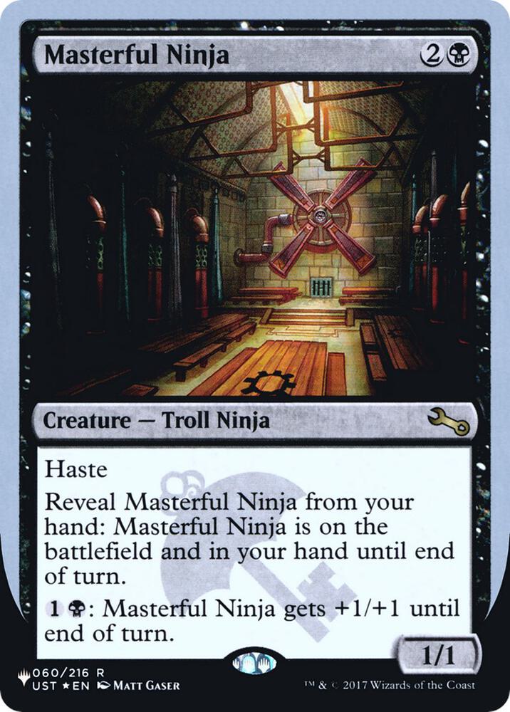 Masterful Ninja 060/216 card from The List Reprints