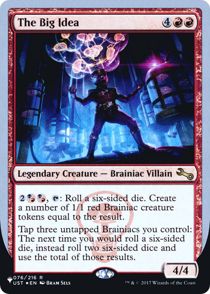The Big Idea 076/216 card from The List Reprints