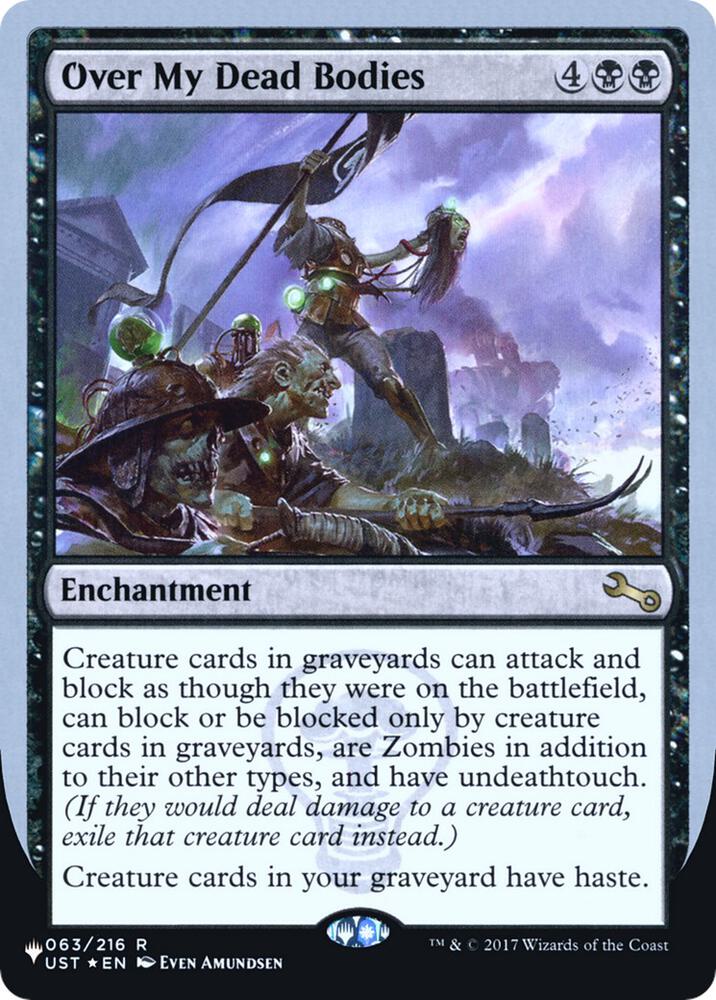 Over My Dead Bodies 063/216 card from The List Reprints