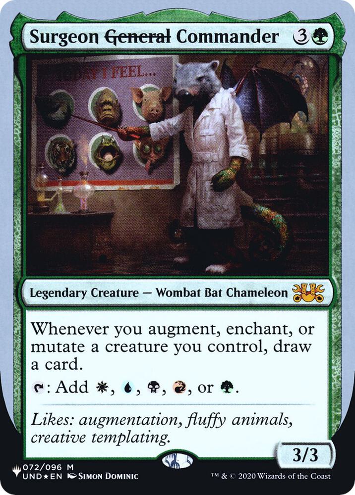 Surgeon ~General~ Commander 072/096 card from The List Reprints