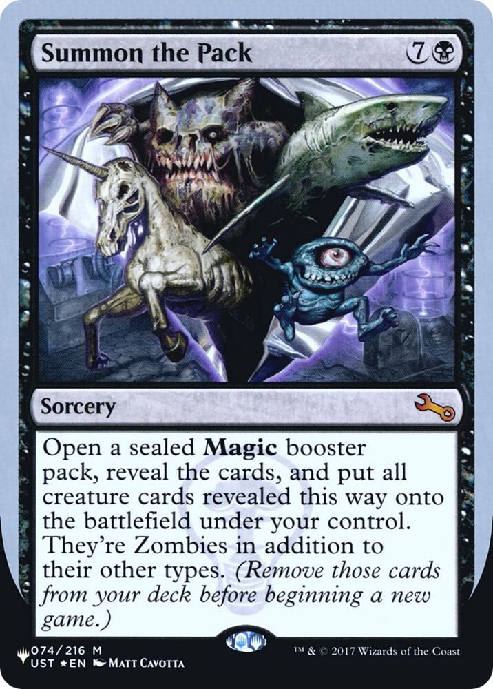 Summon the Pack 074/216 card from The List Reprints