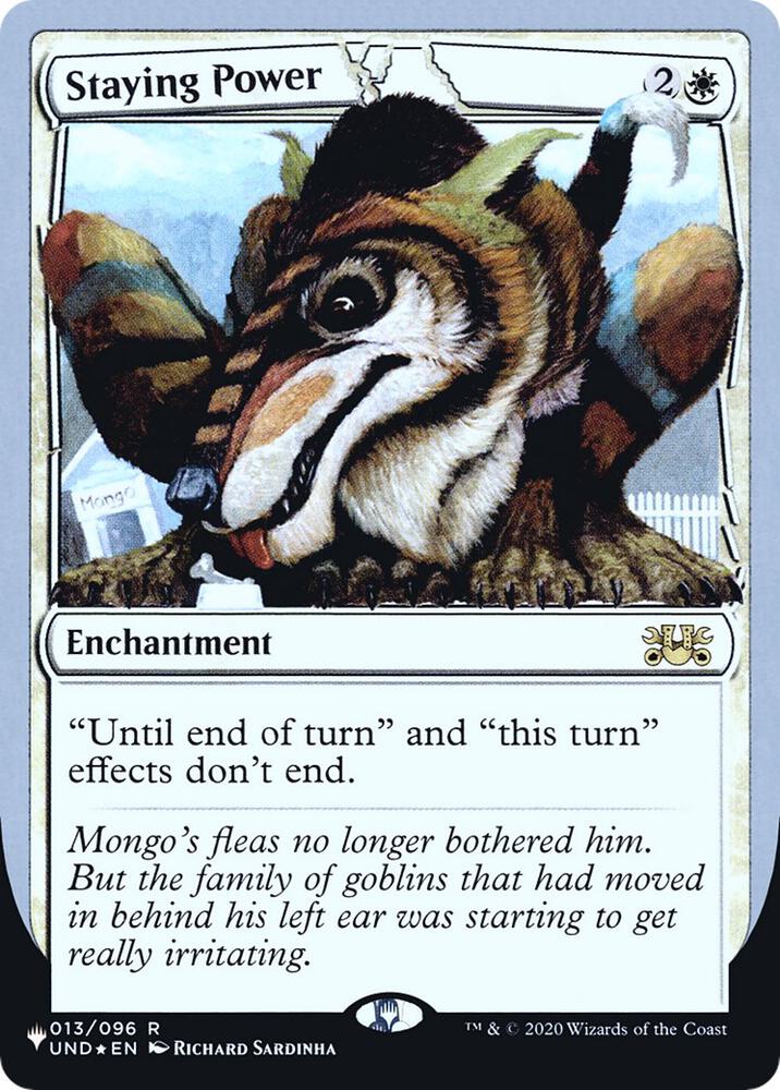Staying Power 013/096 card from The List Reprints