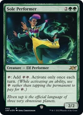 Sole Performer (Galaxy Foil) 440 card from Unfinity