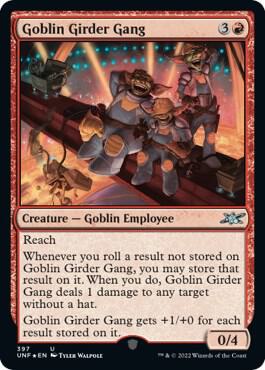 Goblin Girder Gang (Galaxy Foil) 397 card from Unfinity