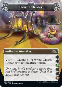 Clown Extruder (3-6) 204 card from Unfinity