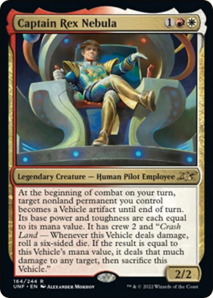 Captain Rex Nebula 164 card from Unfinity