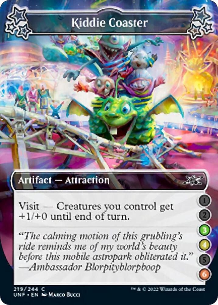 Kiddie Coaster (3-4-6) 219 card from Unfinity