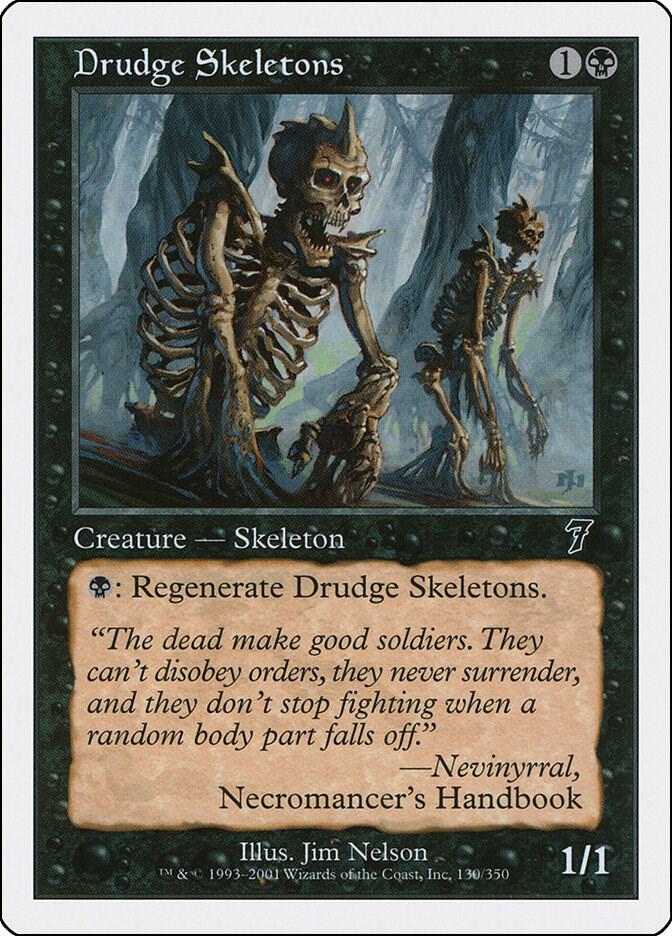 Drudge Skeletons 130 card from 7th Edition