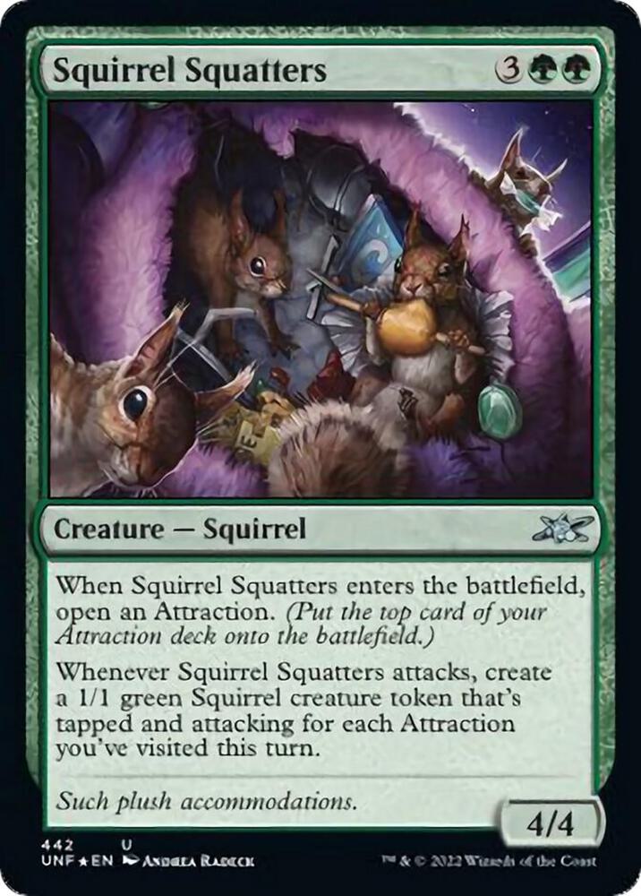 Squirrel Squatters 156 card from Unfinity