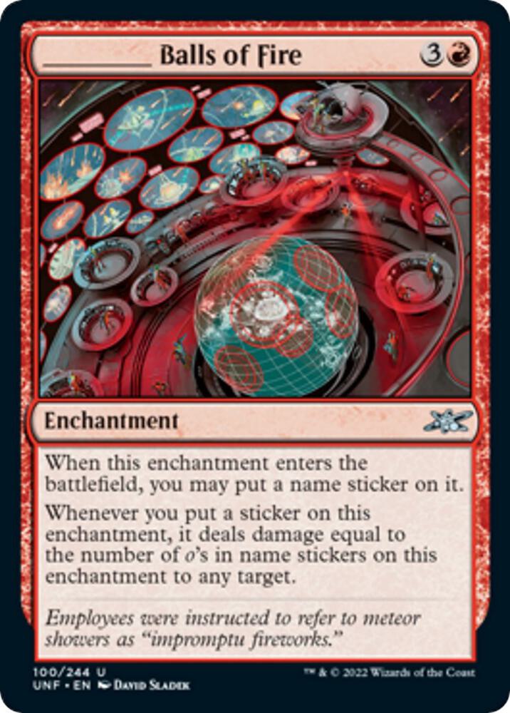 _____ Balls of Fire 100 card from Unfinity