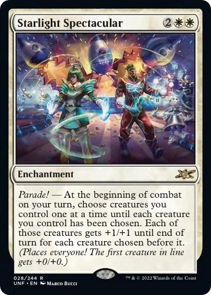Starlight Spectacular 28 card from Unfinity