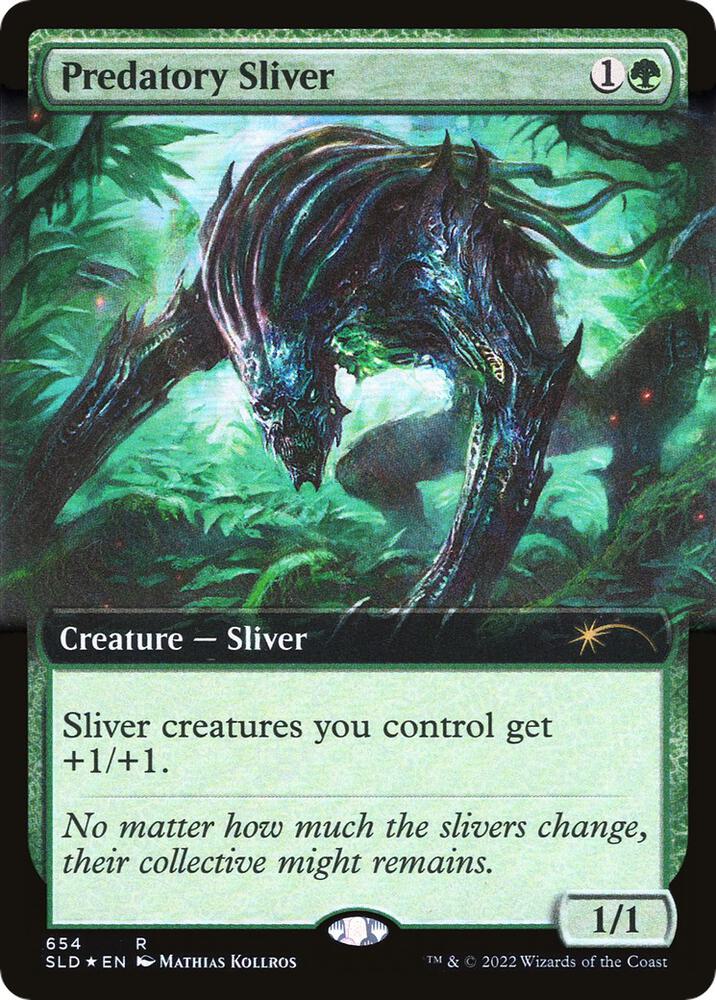 Predatory Sliver (Extended Art) 654 card from Secret Lair Drop Series