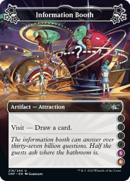 Information Booth (5-6) 218 card from Unfinity