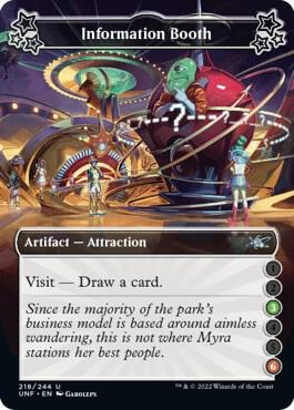 Information Booth (3-6) 218 card from Unfinity