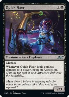 Quick Fixer (Galaxy Foil) 371 card from Unfinity
