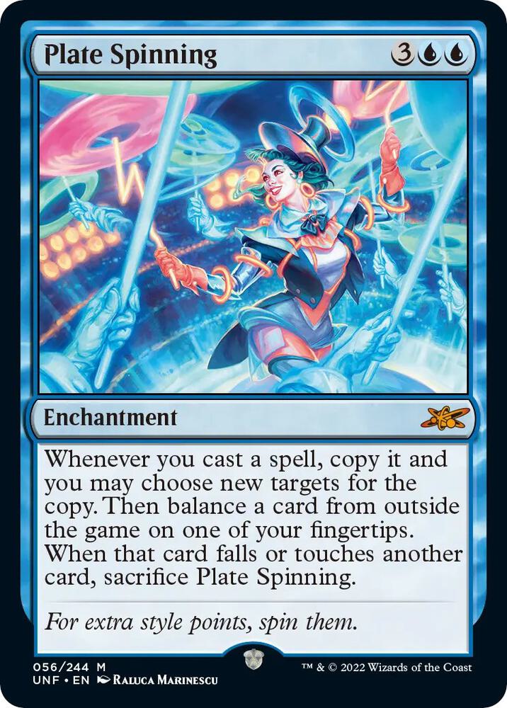 Plate Spinning 56 card from Unfinity