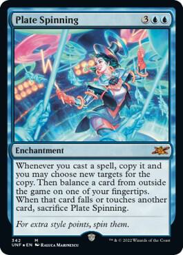 Plate Spinning (Galaxy Foil) 342 card from Unfinity