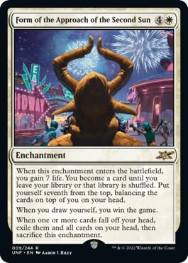Form of the Approach of the Second Sun 9 card from Unfinity