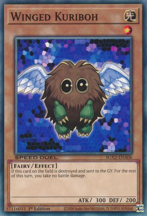 Winged Kuriboh SGX2-ENA06 card from Speed Duel GX: Midterm Paradox