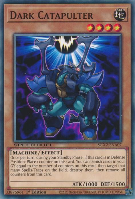 Dark Catapulter SGX2-ENA07 card from Speed Duel GX: Midterm Paradox