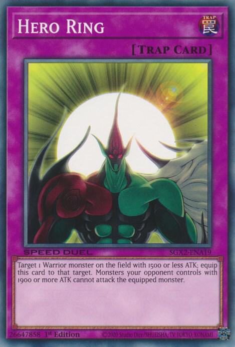 Hero Ring SGX2-ENA19 card from Speed Duel GX: Midterm Paradox