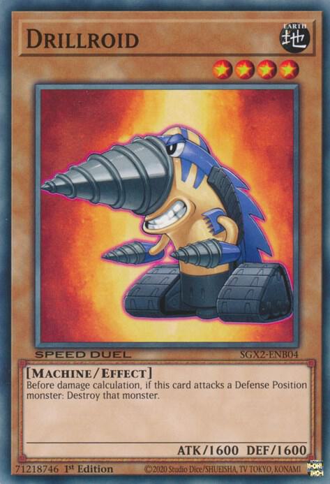 Drillroid SGX2-ENB04 card from Speed Duel GX: Midterm Paradox