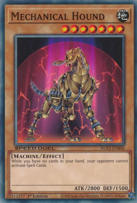 Mechanical Hound SGX2-ENB06 card from Speed Duel GX: Midterm Paradox