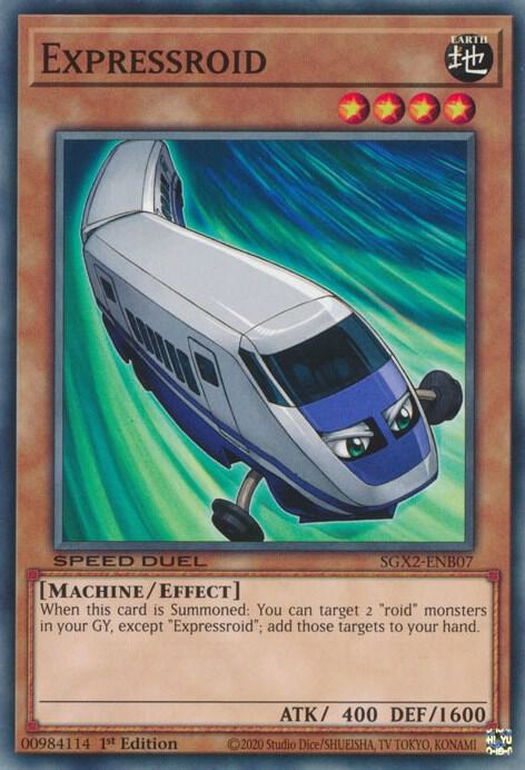 Expressroid SGX2-ENB07 card from Speed Duel GX: Midterm Paradox