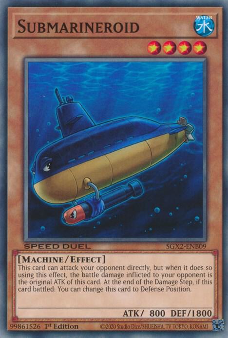 Submarineroid SGX2-ENB09 card from Speed Duel GX: Midterm Paradox