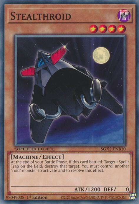 Stealthroid SGX2-ENB10 card from Speed Duel GX: Midterm Paradox