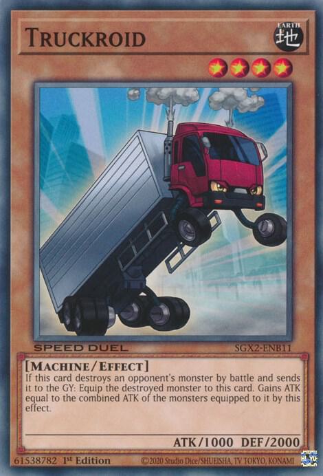 Truckroid SGX2-ENB11 card from Speed Duel GX: Midterm Paradox