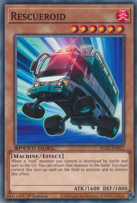 Rescueroid SGX2-ENB12 card from Speed Duel GX: Midterm Paradox